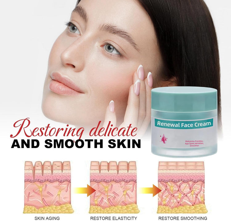 Saam Face Cream,Renewal Face Cream anti Wrinkle,Anti Aging Face Cream for Women,Moisturiser Face Women,Face Moisturizer for Women,Face Cream for Mature Skin,Face Care,Skin Tightening Cream for Face