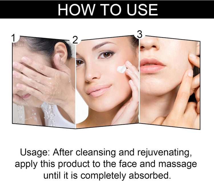 How to use Saam Face Cream,Renewal Face Cream anti Wrinkle. Steps for applying anti aging face cream for women.